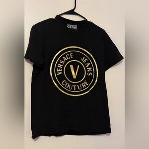 Versace Jeans Couture Black and Gold Men's Jersey
